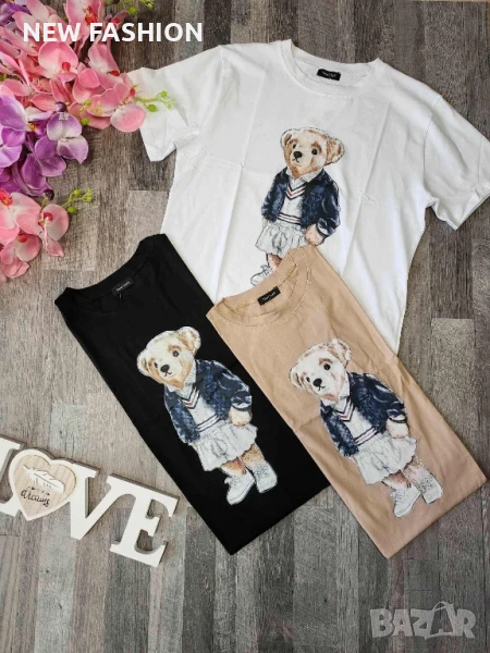 Дамски Памучни Тениски ✨, снимка 1