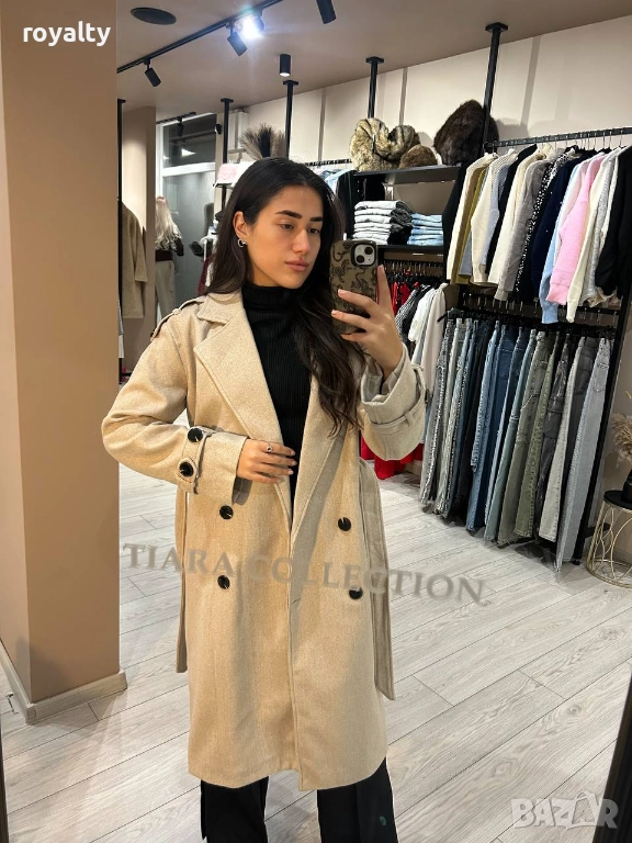 Дълго Дамско Палто , снимка 1