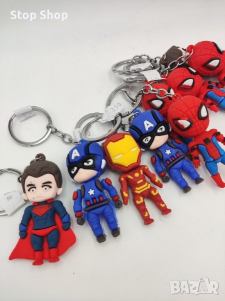 Ключодържател Superman Spiderman Captain America Iron Man, снимка 1