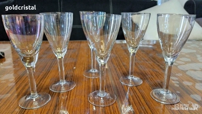 ретро стъклени чаши чашки , снимка 1