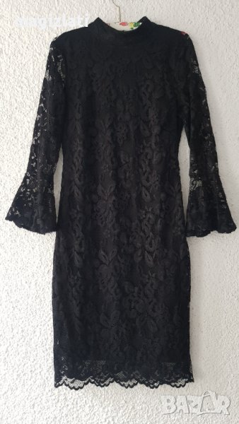 Дамска дантелена рокля размер С, снимка 1