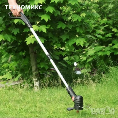 Електрически градински тример, преносим, телескопичен, безжичен, черен, снимка 13 - Градински мебели, декорация  - 51839513