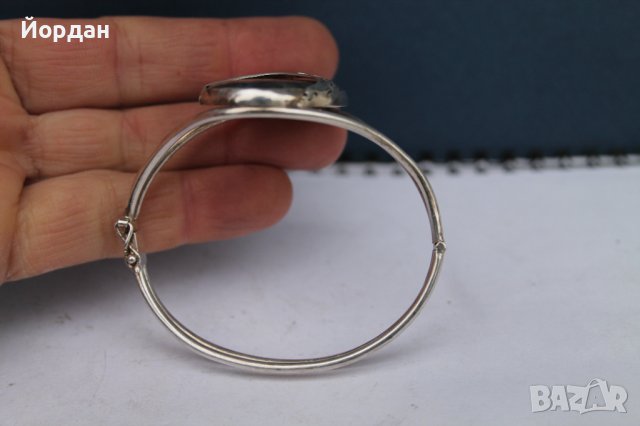 Дамска сребърна гривна, снимка 6 - Гривни - 38883450