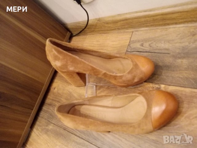 НАМАЛЕНО! 100% Естествена кожа дамски обувки, снимка 4 - Дамски обувки на ток - 39711599