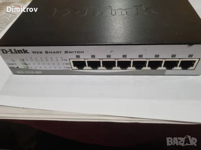 Суитч /Switch D-Link DES 1210-08P, 8 порта 10/100