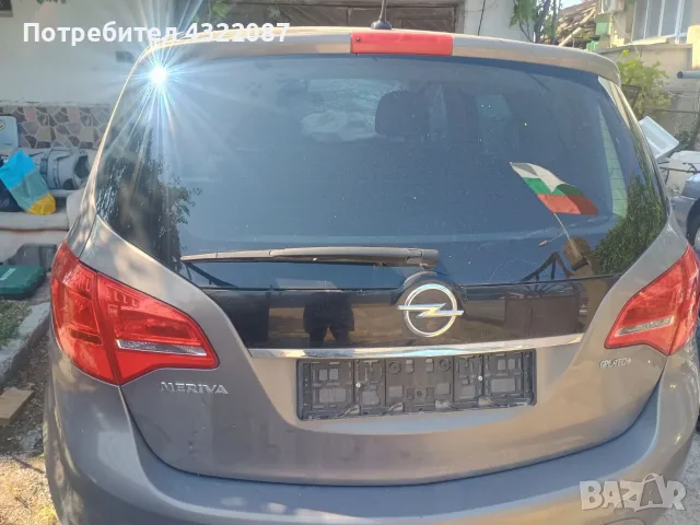 Багажник / задна врата от Мерива Б / Meriva B 1.4 turbo 120к.с 2012г A14NEL 