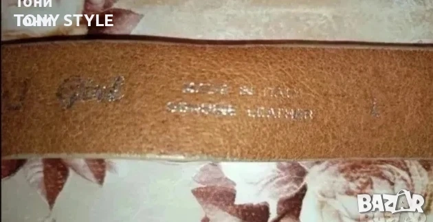 Нов Италиански Дамски Колан Изцяло от Естествена Кожа 100см., снимка 5 - Колани - 53686188