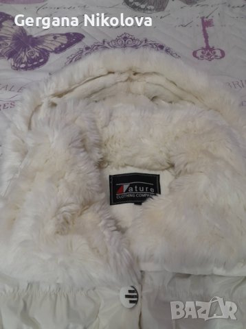 Дамско бяло яке с пух, снимка 9 - Якета - 38601547