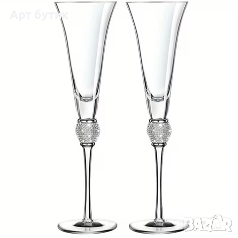 Сватбени чаши за шампанско, снимка 3 - Други - 52574519