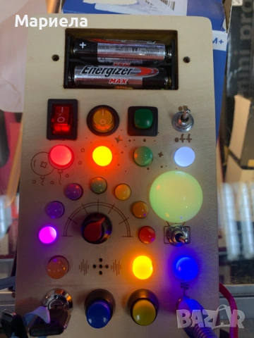 Монтесори дървена игра 12м.+ / Звук и светлини, снимка 4 - Музикални играчки - 53202213