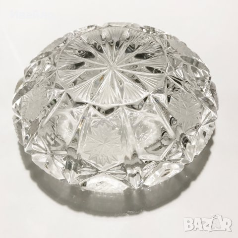 Масивен кристален пепелник, снимка 6 - Декорация за дома - 30865480