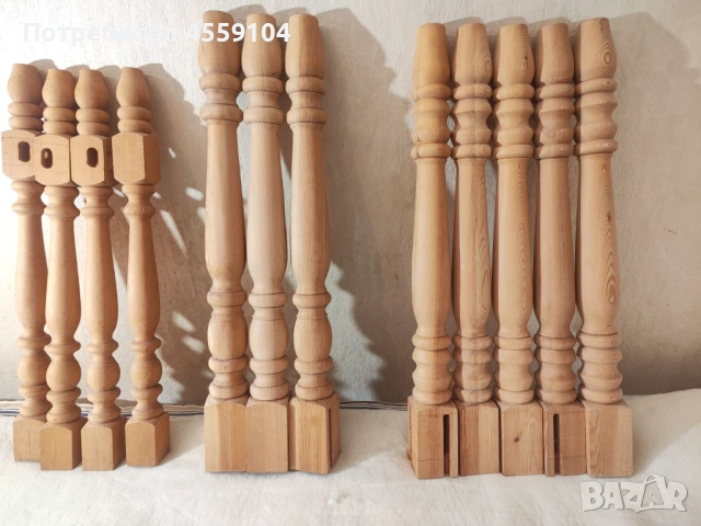 Струговани крака за маса, снимка 2 - Маси - 52976415