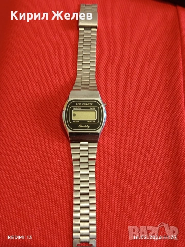 Винтидж електтронен часовник ретро модел рядък за КОЛЕКЦИОНЕРИ 51865, снимка 4 - Антикварни и старинни предмети - 53492725