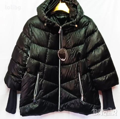 Дамско яке ЧЕРЕН САТЕН Л-ХЛ размер.