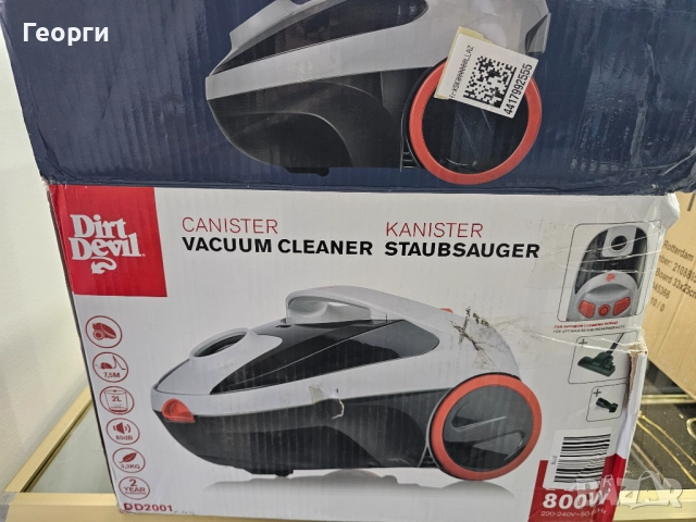 Мощна Прахосмукачка с Торба DIRT DEVIL DD2001, снимка 4 - Прахосмукачки - 52870292