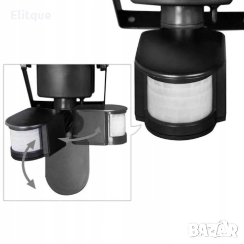 LED прожектор с датчик и соларен панел, снимка 11 - Соларни лампи - 52853531