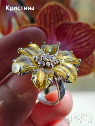 Уникално красив сребърен пръстен, снимка 4 - Пръстени - 52223273