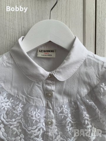 Рокля с бяла риза LC Waikiki 7-8 години, снимка 8 - Детски рокли и поли - 34241780
