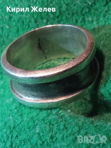 СТАР МЕКСИКАНСКИ МАСИВЕН СРЕБЪРЕН ПРЪСТЕН Тип ХАЛКА СРЕБРО MEXICO925 МАЙСТОРСКА АРТ ИЗРАБОТКА 60681, снимка 16 - Пръстени - 40556621