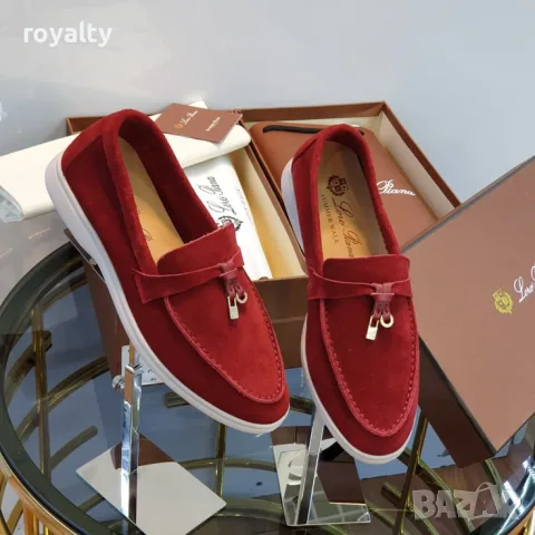 Loro Piana Нови Мокасини Естествен Велур Различни Цветове Лоро Пиана с Кутия , снимка 10 - Мокасини - 56002906