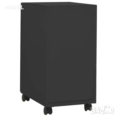 vidaXL Мобилен офис шкаф, антрацит, 30x45x59 см, стомана, снимка 3 - Шкафове - 56147090