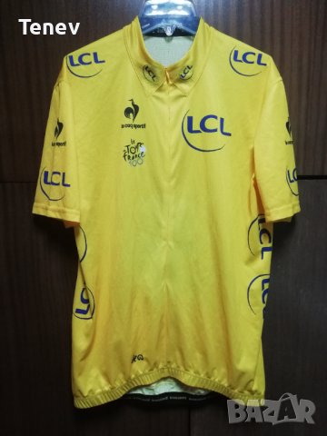 LE COQ SPORTIF TOUR DE FRANCE 100 оригинално жълто колоездачно трико XL