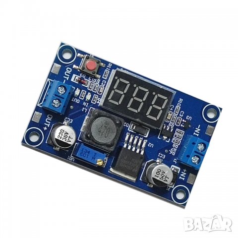 DC-DC преобразовател понижаващ контролер с волтметър и Lm2596 модел 2 MPPT, снимка 2 - Друга електроника - 35942752