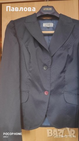 Ново синьо дамско сако с подплата , снимка 6 - Сака - 41845401
