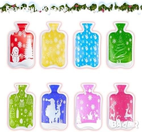 Нов Коледен комплект 8 броя гел ръко­грейки за многократна употреба зима, снимка 8 - Други стоки за дома - 52698739