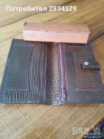 Нов, мъжки кожен потфейл, снимка 2 - Портфейли, портмонета - 40148707