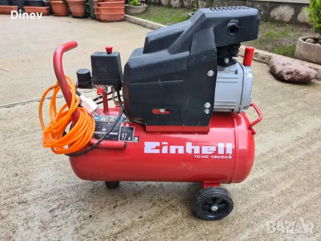 бутален маслен компресор за въздух EINHELL TC-AC 190/24/8, снимка 2 - Компресори - 49749306