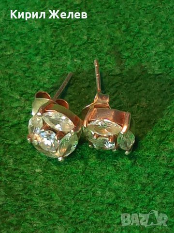 НЕЖНИ КЛАСИЧЕСКИ СКЪПОЦЕННИ СРЕБЪРНИ ОБЕЦИ СРЕБРО 925 с ЮВЕЛИРНО ФАСЕТИРАНИ КАМЪНИ БЯЛ ТОПАЗ 38530, снимка 12 - Обеци - 41451024