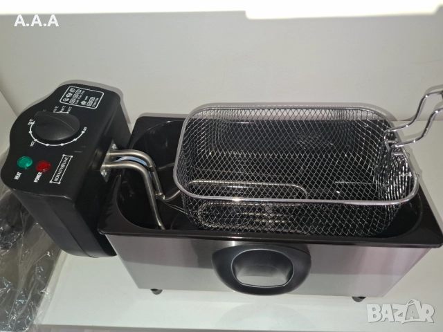 Електрически фритюрник Royalty Line RL-EFT2000, 3 литра, 2000W, снимка 2 - Фритюрници - 52275220