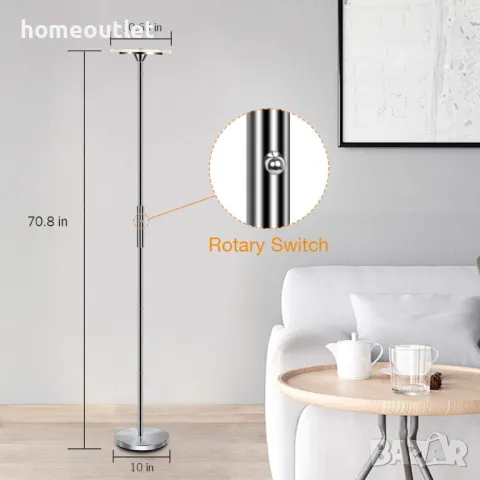 ПРОМОЦИЯ Стояща лампа SUNLLIPE, LED 18W+5W, димируема и регулируема, снимка 5 - Лед осветление - 47783446