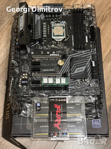 MSI Z370/I5 8600k/16GB RAM/SSD 128gb, снимка 1 - Други - 48284064