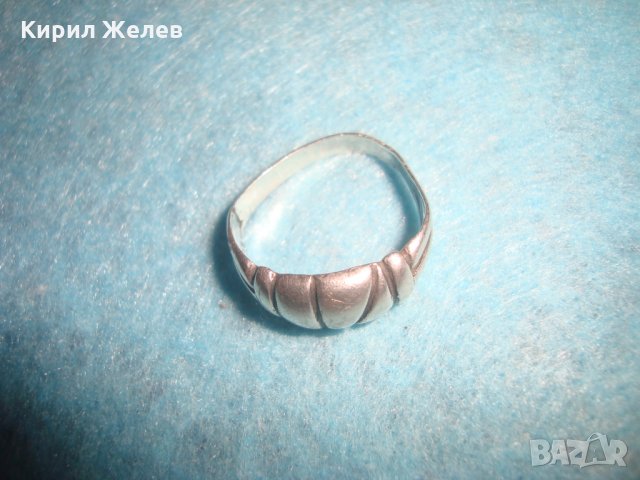 СТАР СРЕБЪРЕН ПРЪСТЕН МАЙСТОРСКА ИЗРАБОТКА 26249, снимка 9 - Пръстени - 34616618