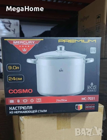 Премиум Тенджера от Неръждаема стомана MERCURY HAUS COSMO PREMIUM, снимка 12 - Съдове за готвене - 53052371