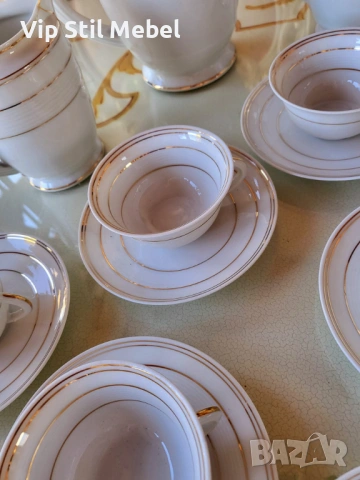 Френски сервиз за кафе LIMOGES , снимка 2 - Сервизи - 53217169