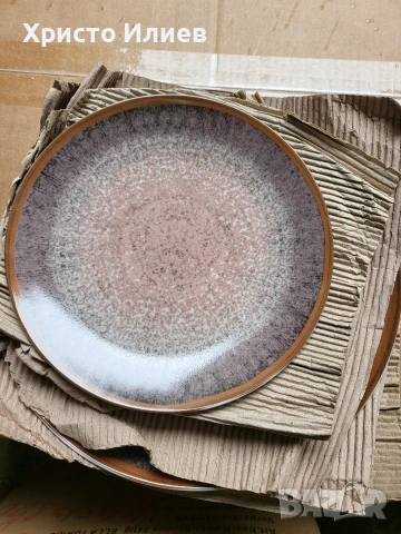 Комплект за хранене от порцелан van Well Ella 24 части Комплект чинии сервиз, снимка 3 - Сервизи - 53227927