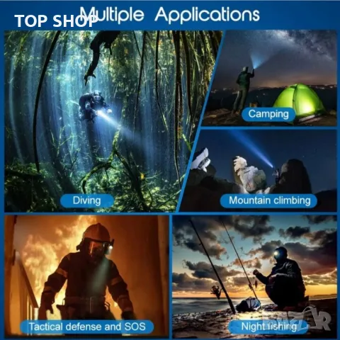 APLOS AP01 1050 лумена фенерче за гмуркане, снимка 4 - Водни спортове - 48732231