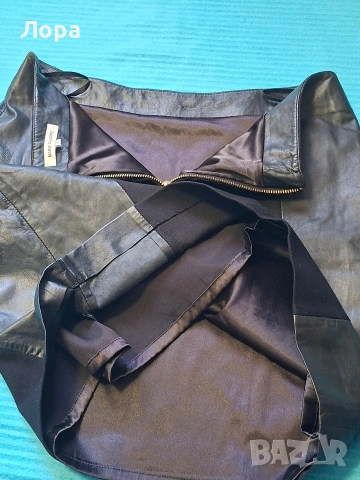 Дамска пола естествена кожа + подарък , снимка 5 - Поли - 53591965