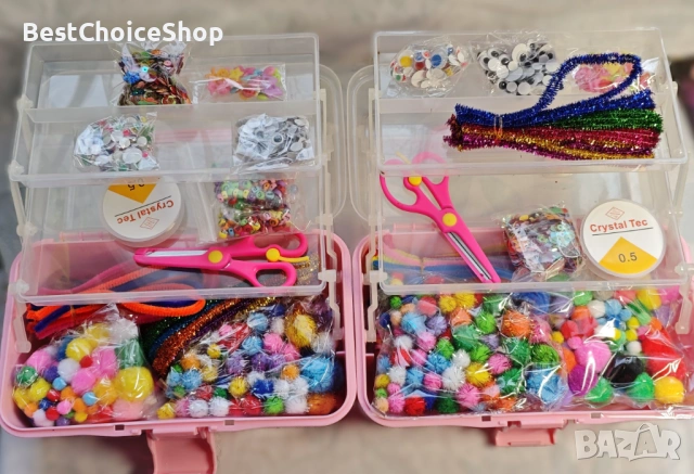 2 комплекта за творчество + парти комплект за храна + костюм пеперуда + подарък балони, снимка 8 - Рисуване и оцветяване - 53614246