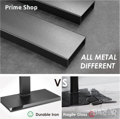 Метална подова стойка за телевизор 50-80" с въртене и рафт, FITUEYES, снимка 8 - Други - 53445038