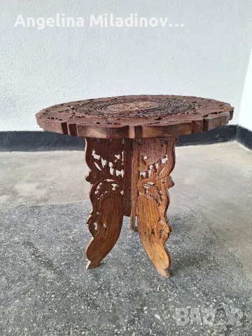 Индийска помощна масичка , снимка 5 - Маси - 56271755