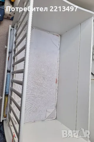 Детско легло 60X120 см бяло LORELLI, снимка 9 - Бебешки легла и матраци - 50152570