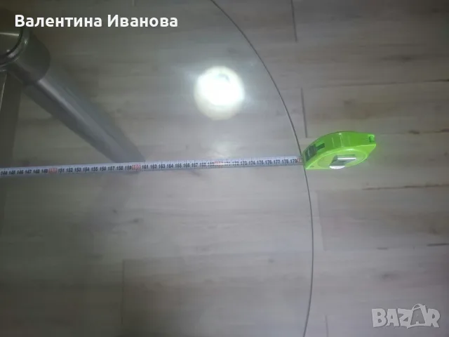 Голяма стъклена маса 190/90см, снимка 2 - Маси - 56410332
