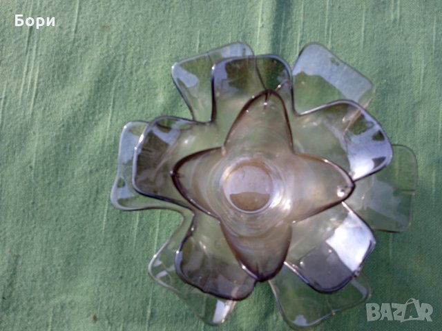 Стари български стъклени купи  3 броя, снимка 8 - Аксесоари за кухня - 35874928