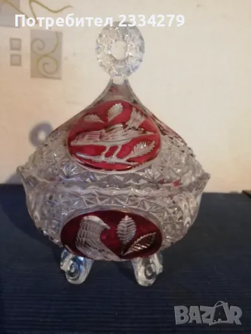 Стар немски блейкристал,,ХОФБАУЕР, колекция на Бъдс Рубин" Германия. 1985год. , снимка 15 - Антикварни и старинни предмети - 48454635