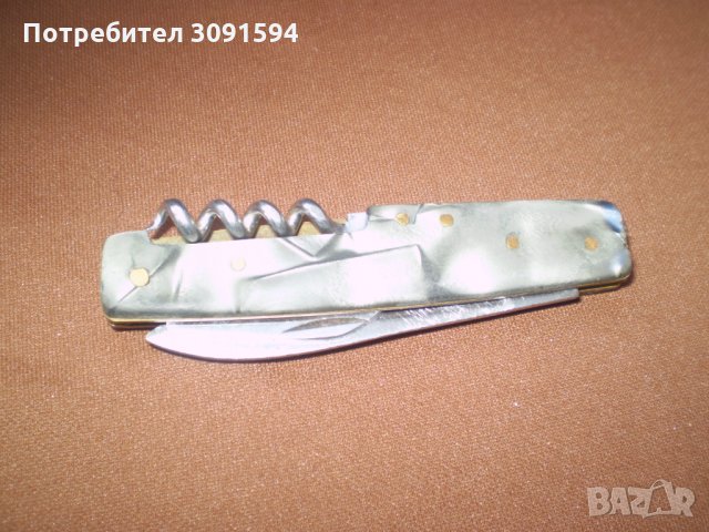 Старо джобно ножче отварачка и тирбушон, снимка 2 - Други ценни предмети - 34017356