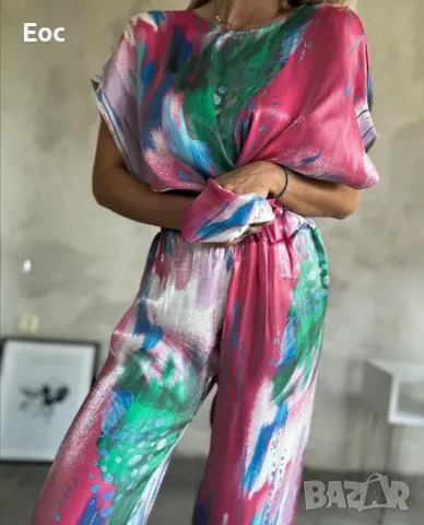 Дамски комплект от сатен-НАМАЛЕНИЕ!!!, снимка 2 - Комплекти - 50364315